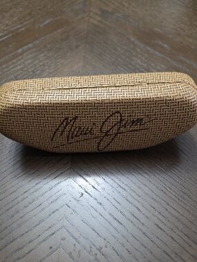 Maui Jim Tan Woven Signature Sunglasses Case